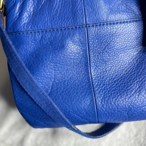 Fossil Blue Leather Shoulder Bag - Picture 4 of 4